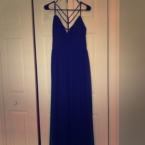 Navy blue maxi dress